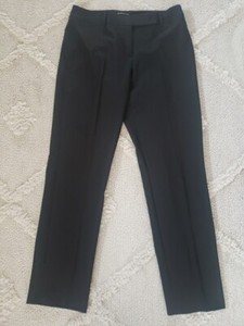 Particular Size 8 Black Straight Leg Zip Dress Pants Slacks Trousers With Slits
