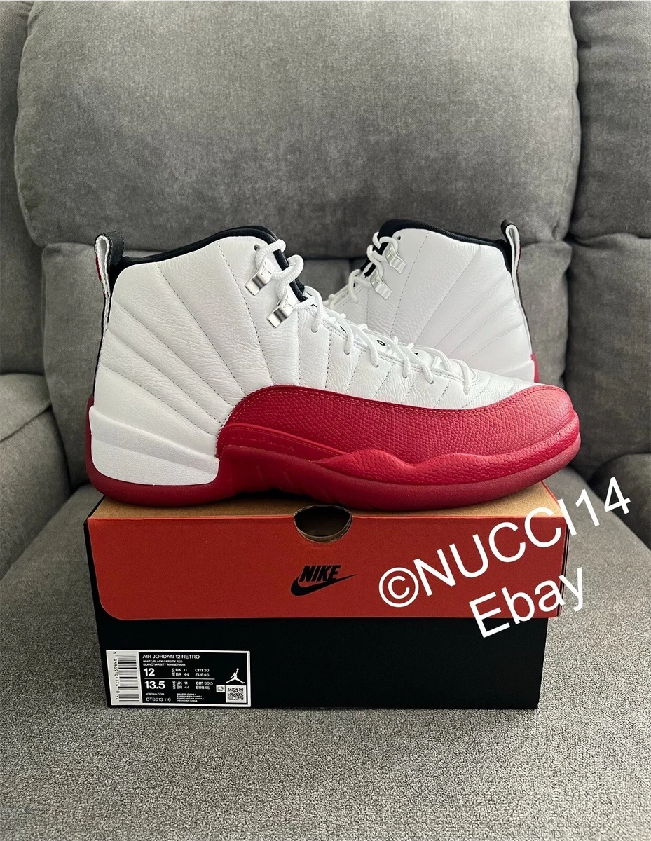 Size 12 - Nike Air Jordan 12 Retro Cherry Red (2023) with Receipt CT8013-116