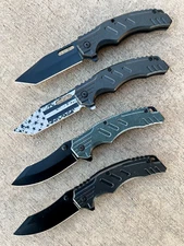 (WHOLESALE LOT x 12) ElitEdge Tactical Spring Assisted Pocket Knife - A60
