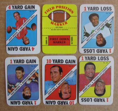 1971 TOPPS GAME INSERTS FOOTBALL CARD SINGLES COMPLETE YOUR SET UPDATED 6/25