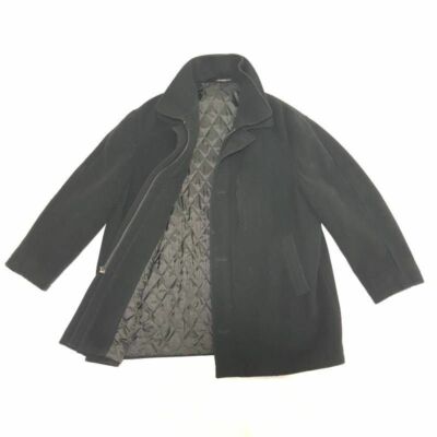 Ralph Lauren Mens Duane Pea Coat Cashmere Wool Button Zip