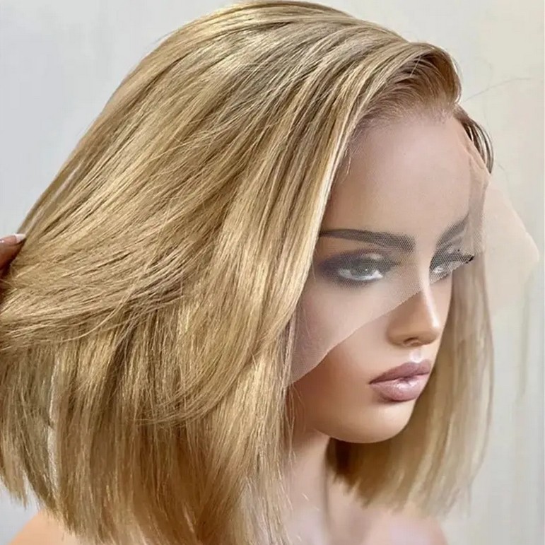Ombre Golden Blonde 13x4 Lace Front Wigs 100% Human Hair Wigs for Women