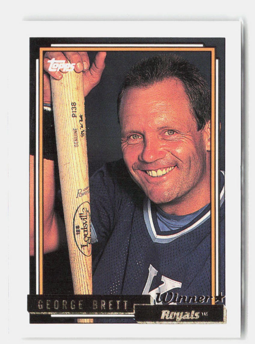 1992 Topps #620 George Brett Gold Winners