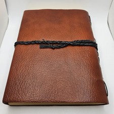 Handmade Genuine Leather Wrap Journal Noteboo...