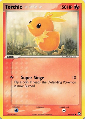 #ad Torchic Common Power Keepers 67 108 Vintage MP $1.79