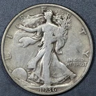 1937-S 50C WALKING LIBERTY SILVER HALF DOLLAR KM# 142 Circulated A6336
