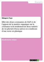 Ndagora Tuye | Effet Des Doses Croissantes De DAP Et De L'apport De La...