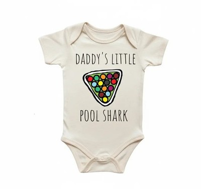 Pool Table Shark Newborn Baby Onesie  Bodysuit
