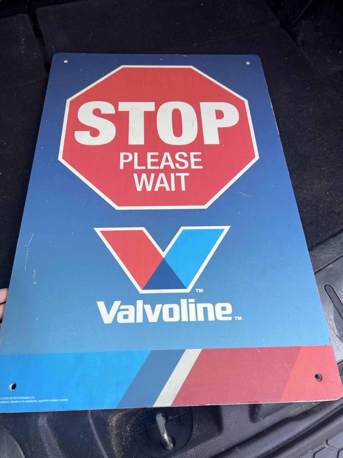 Change Sign Stop Please Wait Sign