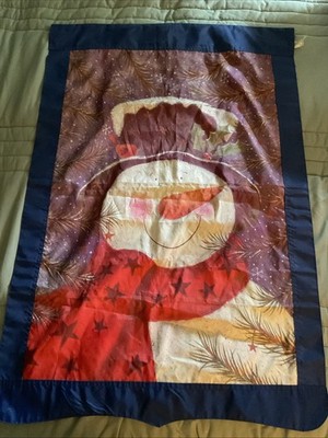 Unbranded Garden Flag Winter Snowman 2000s