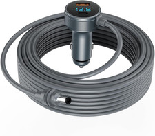 Starlink Mini Cable 12V-48V,Starlink Mini Car Adapter with Digital Display,Cigar