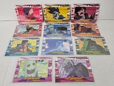 Cyberpunk Edgerunners Lot of 11 Cybercel Trading Cards 1st Edition Unscanned