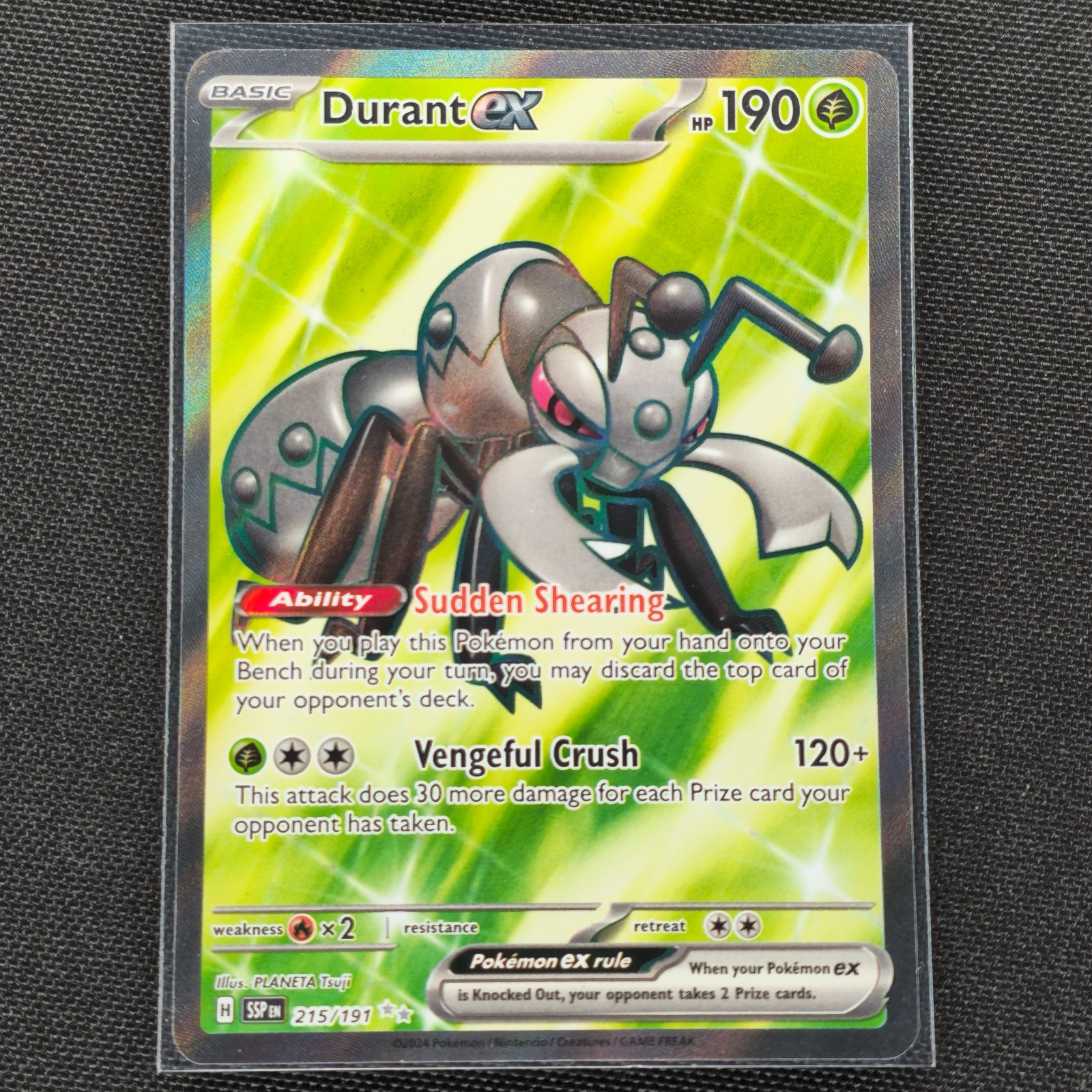 Durant ex - 215/191 - Ultra Rare - Surging Sparks - Pokemon Card - NM/M