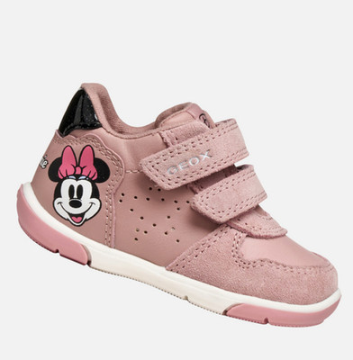 Sneaker Riemchenstiefel Geox Schuh Disney Minnie Leder Rosa