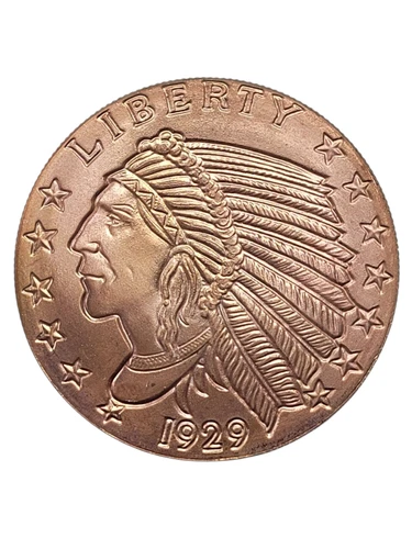 Golden State Mint 1929 Indian Head Half Eagle 1 oz. .999 Fine Copper Coin