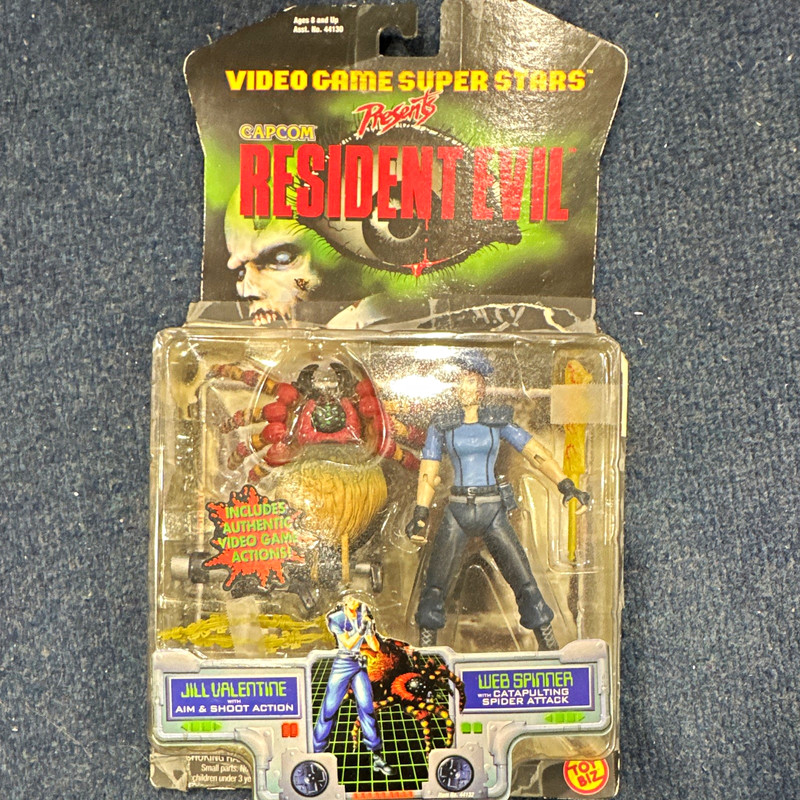 Toy Biz Resident Evil Jill Valentine Figure w/ Web Spinner 1998