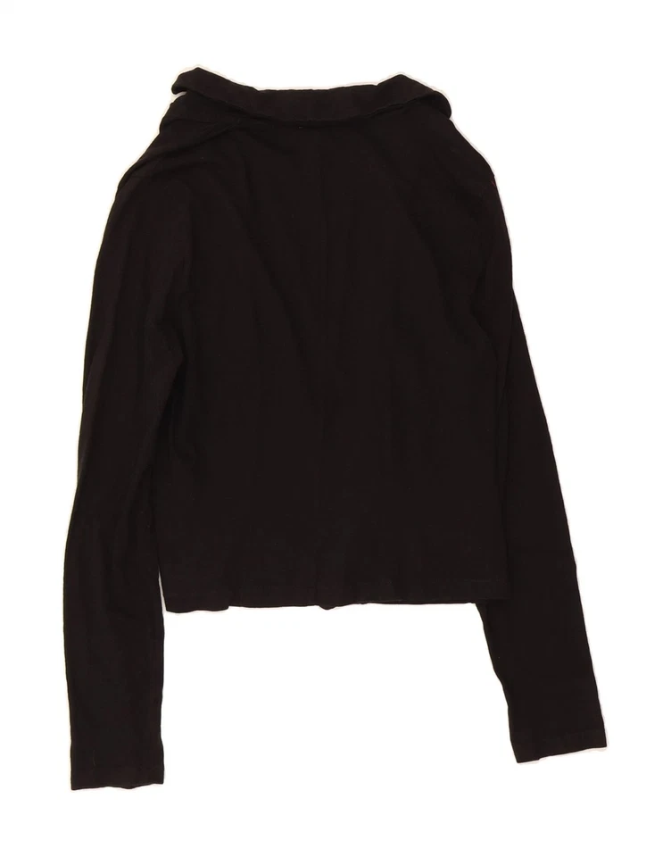 Cárdigan para mujer JIGSAW Top UK 14 grande negro algodón BL02 Foto 2 de 4