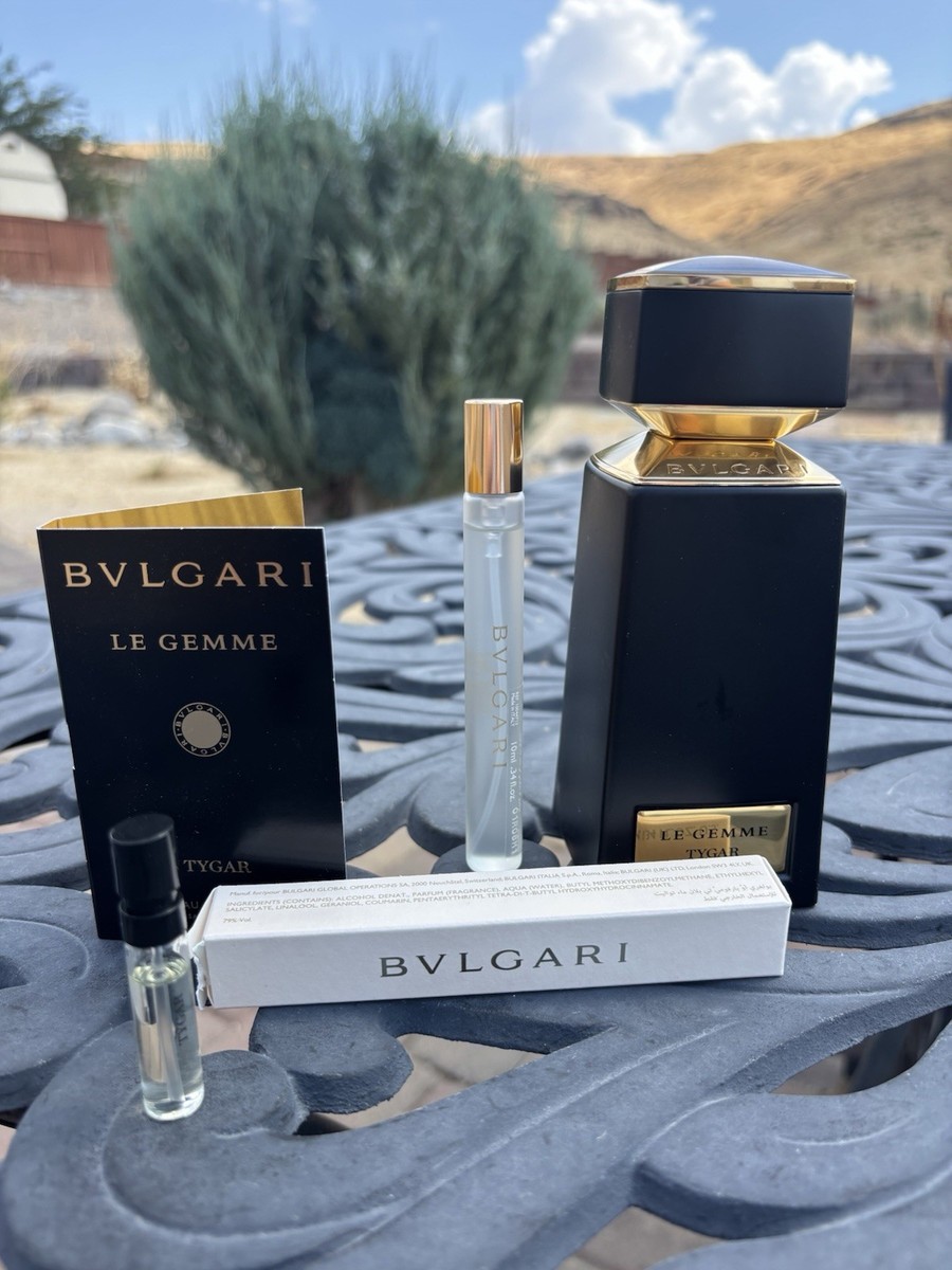 100% AUTHENTIC 10 mL Travel Sprayer Bvlgari Le Gemme Tygar EDP
