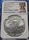 2025 (P) AMERICAN SILVER EAGLE PRIVY NGC MS70 EARLY RELEASES LIBERTY BELL LABEL