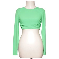 Zara, Crop Top, Größe: S, Grün, Einfarbig, Damen #X1S