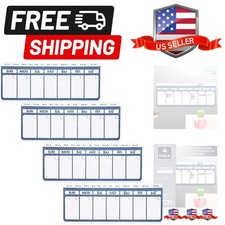 Dry Erase Weekly Calendar Magnet - Magnetic Calendar for Refrigerator - Dry E...
