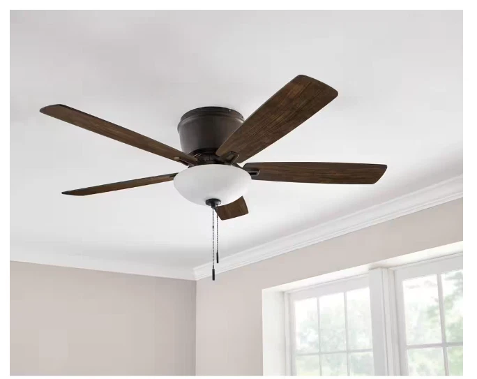 Hampton Bay Melrose 52 in. Indoor LED Hugger Bronze Dry Rated Ceiling Fan - Image 4 of 4