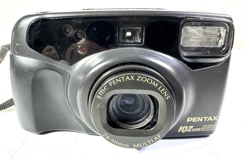 Pentax IQZoom 928 Date Panorama Zoom 35mm Film Point & Shoot Camera & Case WORKS - Image 2 of 4