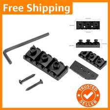 Versatile 42mm Black Guitar Locking Nut - Perfect for All Playing Styles