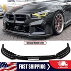 For BMW 2 Series M2 G87 2023-2024 Gloss Black Front Bumper Spoiler Lip Splitter