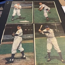 1945 BASEBALL~SUNDAY NEWS 7x10.5 PREMIUMS~HOFERS GREENBERG~FELLER~RUFFING+KELLER
