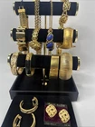 Vtg  Lot of Gold Tone  Costume Jewelry w High-End NAPER MONET ANNE KLEIN