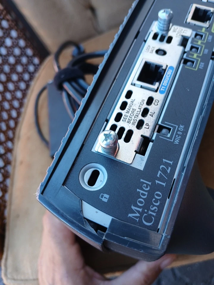 Cisco 1700 Series Router with Power Supply – Untested, As-Is - Image 3 of 4