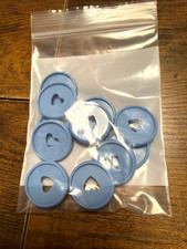 Happy Planner Disc Set 11 Disc -Periwinkle Heart Cutout - New