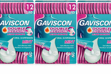 Image of 3 X GAVISCON DOUBLE ACTION LIQUID SACHETS MINT FLAVOUR - 12 X 10ML