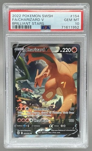 1952 Charizard V 2022 Pokemon Sword & Shield Brilliant Stars #154 PSA 10