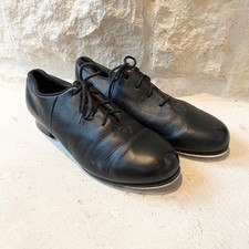 Bloch Shockwave Tap Shoes Black Leather Lace Up Women's Dance Performance Size 8