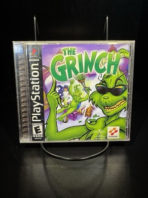 TESTED The Grinch Playstation Game Complete Case + Manual PS1 CIB Black Label
