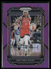 Brittney Sykes 2023-24 Panini Prizm WNBA Purple 032/149 Washington Mystics #67