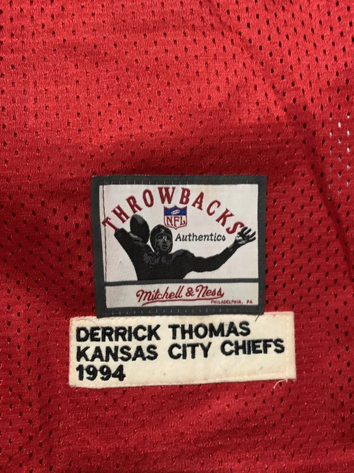 Derrick Thomas Mitchell & Ness 1994 Kansas City Chiefs Authentic Football Jersey - Image 3 of 4