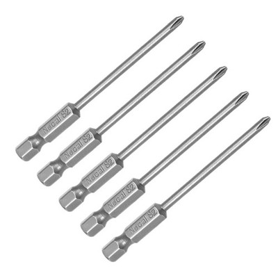 10Pcs 1/4-Inch Hex Shank 75mm Length,Magnetic Screw Driver,S2 Screwdriver Bits