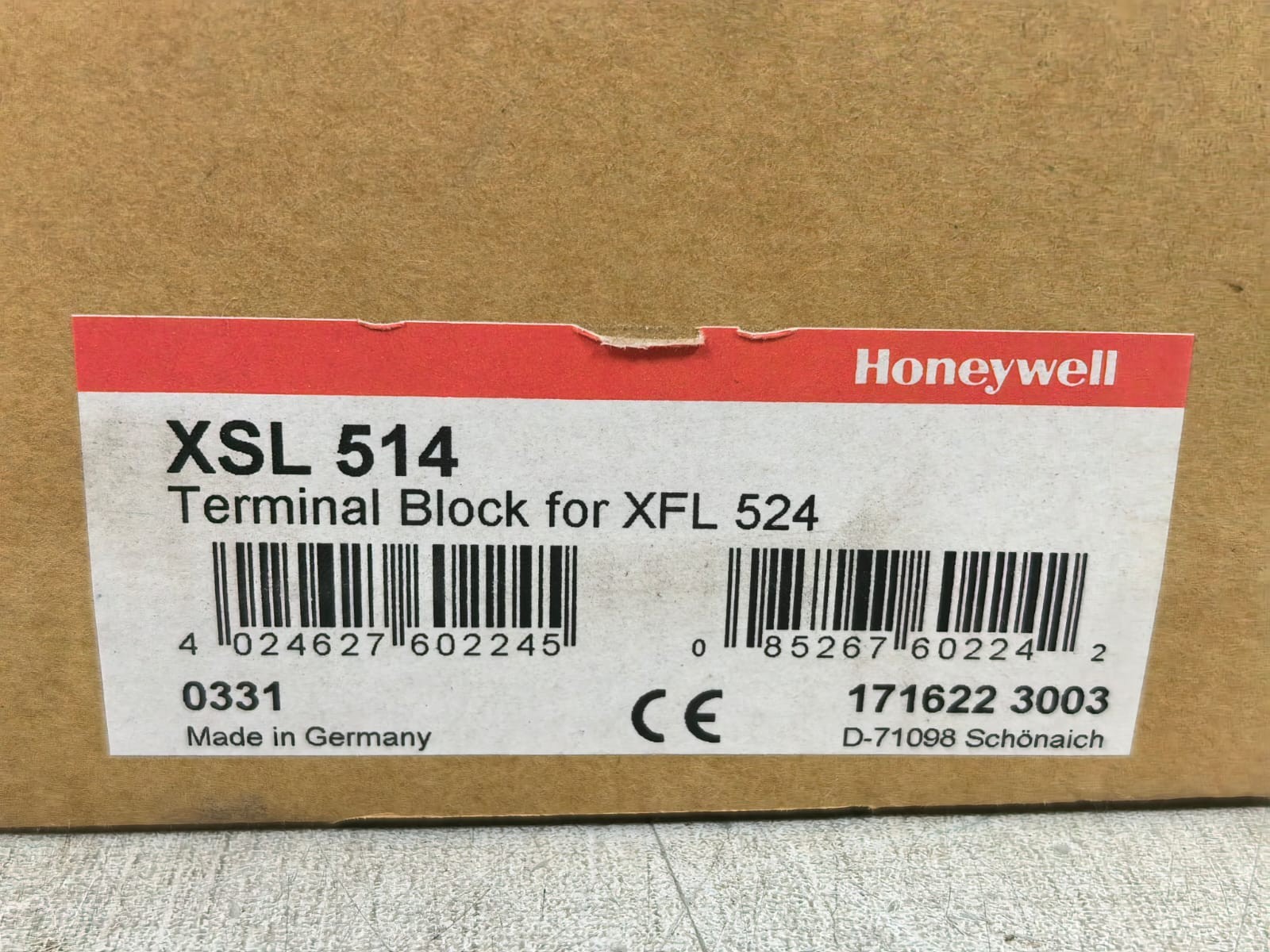 Honeywell XSL514 HONEYWELL XSL514 TERMINAL BLOCK FOR XFL 524 13
