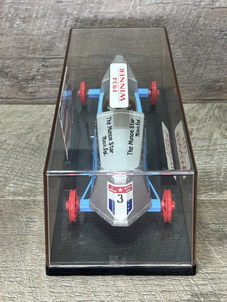 Vtg 1934 Soap Box Derby Winner Diecast The Muncie Star Muncie, Indiana w/ Case - Image 3 of 4