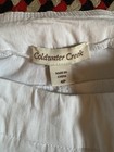 Coldwater Creek Womens Pant sz 4 White Lightweight Slim Straight Stretch — photo 4