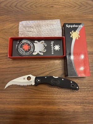 Spyderco Matriarch 2 C12SBK2 FRN VG-10 Serrated Hawkbill Folding Knife