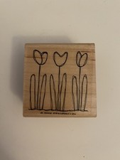 Stampin Up 2005 Tulips Wood Mounted Rubber Stamp RS9