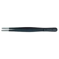 Knipex 92 78 77 Esd Tweezers, Esd, Round, Serrated, 5-3/4 In, Blk