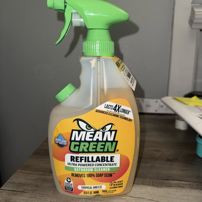 #ad #ad Mean Green Refillable Ultra Powered CONCENTRATE Bathroom Cleaner Topical Breeze $13.99