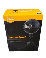 Blue Snowball USB Mic Microphone Black PC MAC Streaming Gaming Podcasting NEW