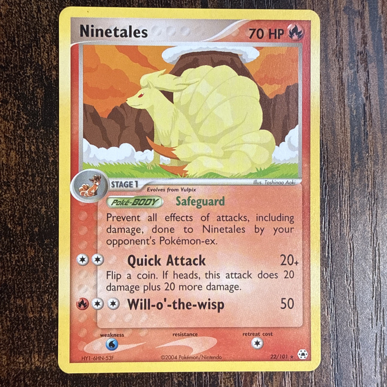 NINETALES – 22/101 – EX HIDDEN LEGENDS – COMMON – POKEMON NM