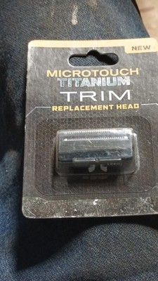 MICROTOUCH Titanium Trim Replacement Head Black For Titanium Trim Hair Trimmer
